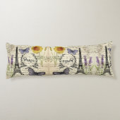 rustikale französische Landskripte paris eifftower Seitenschläferkissen (Rückseite)