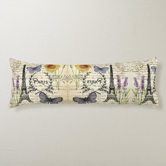 rustikale französische Landskripte paris eifftower Seitenschläferkissen (Vorderseite)