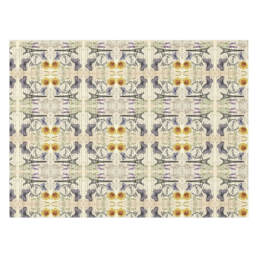 rustikale französische Landskripte paris eifftower Tischdecke (Vorderseite (Horizontal))