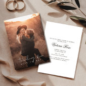 Rustikale Frau Overlay Foto Brautparty Einladung