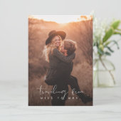 Rustikale Frau Overlay Foto Brautparty Einladung (Stehend Vorderseite)