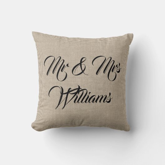 Rustikale Frau u. Frau Pillow Kissen (Vorderseite)