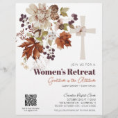 Rustikale Frauenkirche fällt floral Flyer (Vorne)