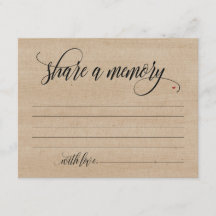 Rustikale Freigabe eines Beileids, Gedenkkarte