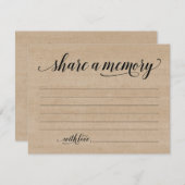 Rustikale Freigabe eines Beileids, Gedenkkarte Einladung (Vorne/Hinten)