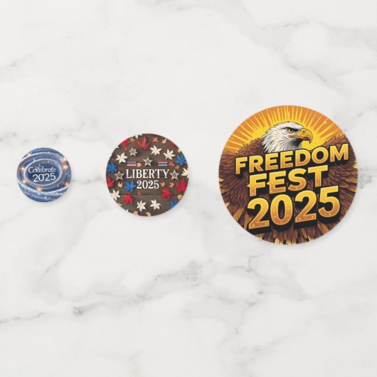 Rustikale Freiheit Konfetti (Vorderseiten)