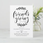 Rustikale Freunde geben Einladung zum Abendessen (Stehend Vorderseite)