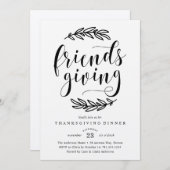Rustikale Freunde geben Einladung zum Abendessen (Vorne/Hinten)