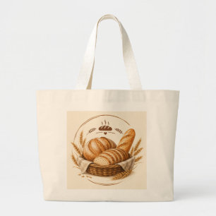 Rustikale frische Brot Bäckerei Tasche Design mit
