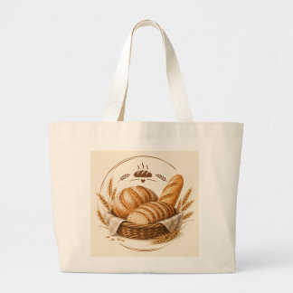 Rustikale frische Brot Bäckerei Tasche Design mit 