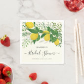 Rustikale frische Zitronen-Papier-Napkin Serviette (Beispiel)