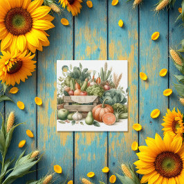 Rustikale Frischprodukte Bauern Markt Kinderdusche Geschenkanhänger