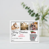 Rustikale frohe Weihnachten aus Arkansas Foto Urla (Stehend Vorderseite)