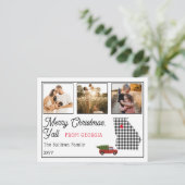 Rustikale frohe Weihnachten aus Georgien Foto Urla (Stehend Vorderseite)