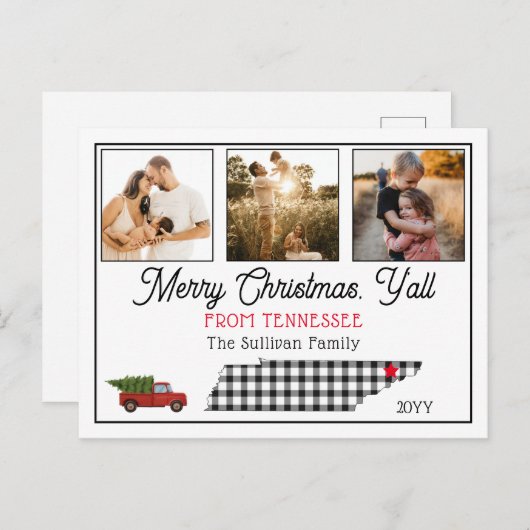 Rustikale Frohe Weihnachten - EastTennessee Foto H (Vorne/Hinten)