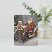 Rustikale frohe Weihnachten mit Weihnachtsfeier mi (Stehend Vorderseite)