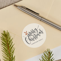 Rustikale frohe Weihnachten Personalisiert