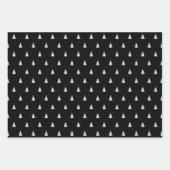 Rustikale Frohe Weihnachten Schneeflocken Set Weih Geschenkpapier Set (Vorderseite 3)