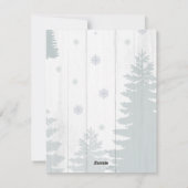 Rustikale frohe Weihnachtsbaum Vintage Truckfarm Feiertagskarte (Rückseite)