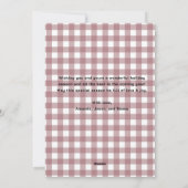 Rustikale frohe Weihnachtshandgezeichnete Red Bow Feiertagskarte (Rückseite)