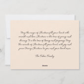 Rustikale Frohe Weihnachtskarte mit Blume Feiertagskarte (Rückseite)