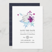 Rustikale, fröhliche und helle Weihnachtsfeier Save The Date (Vorne/Hinten)