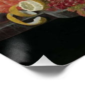 Rustikale Früchte treffen Dreamy Sunset Poster (Ecke)