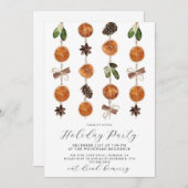 Rustikale Fruchtsaftparty Einladung (Vorne/Hinten)