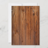 Rustikale Frühlingsblumen Mason Jar String Lights Einladung (Rückseite)