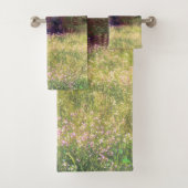 Rustikale Frühlingsblumen verzauberte Waldbäume Badhandtuch Set (Insitu)