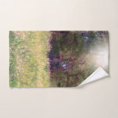 Rustikale Frühlingsblumen verzauberte Waldbäume Badhandtuch Set (Handtuch)