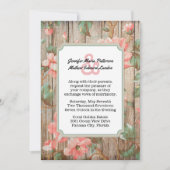 Rustikale Frühlingsblüten - Einladung zur Hochzeit (Vorderseite)