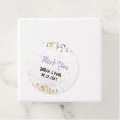 Rustikale Frühlingsflora Hochzeit Geschenkanhänger (Beispiel)