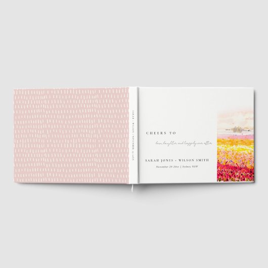 Rustikale Frühlingslandschaft Blumenlandschaft Hoc Gästebuch (Voll)