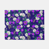 Rustikale Frühlingspanik Blume Bouquet Fußmatte (Vorderseite)