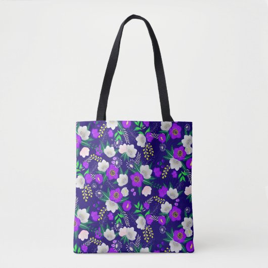 Rustikale Frühlingspanik Blume Bouquet Tasche (Vorderseite)