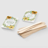 Rustikale Frühlingssommer Sonnenblumen Grüne Hochz Fächer (Non-assembled)