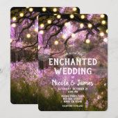 Rustikale Frühlingsszauberei mit Waldlichtung Einladung (Vorne/Hinten)