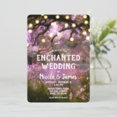 Rustikale Frühlingsszauberei mit Waldlichtung Einladung (Stehend Vorderseite)