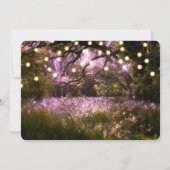 Rustikale Frühlingsszauberei mit Waldlichtung Einladung (Rückseite)