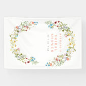Rustikale Frühlingswilde Blume Bridal Foto Hinterg Banner (Horizontal)