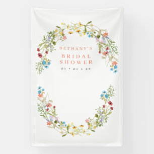 Rustikale Frühlingswilde Blume Bridal Foto Hinterg Banner