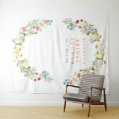 Rustikale Frühlingswilde Blume Bridal Foto Hinterg Wandteppich (Beispiel (Horizontal))