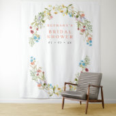 Rustikale Frühlingswilde Blume Bridal Foto Hinterg Wandteppich (Beispiel)