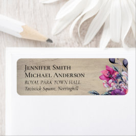 Rustikale Fuchsia Floral Woodland Wedding