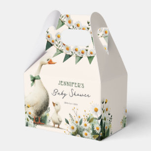 Rustikale Gänse-Daisy-Baby-Shower-Geschenkbox Geschenkschachtel
