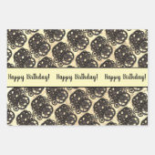 Rustikale Gänse Sprocket Steampunk auf Steinvorlag Geschenkpapier Set (Vorderseite 2)