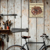 Rustikale Gänse Sprockets Steampunk Stil Wand Quadratische Wanduhr