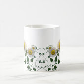 Rustikale Gänseblümchen-Grün-Efeu-Botanik-Klassik- Kaffeetasse (Mittel)