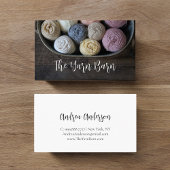 Rustikale Garnknette & Crochet-Visitenkarte Visitenkarte